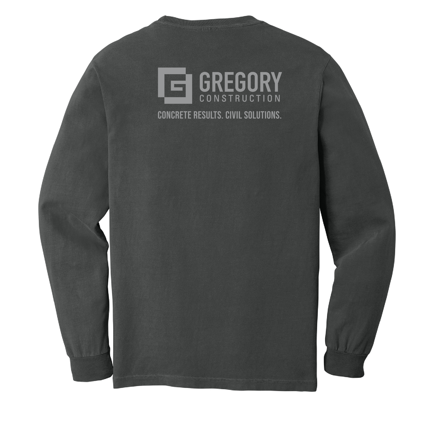 Gregory Construction - COMFORT COLORS Heavyweight Ring Spun Long Sleeve Tee