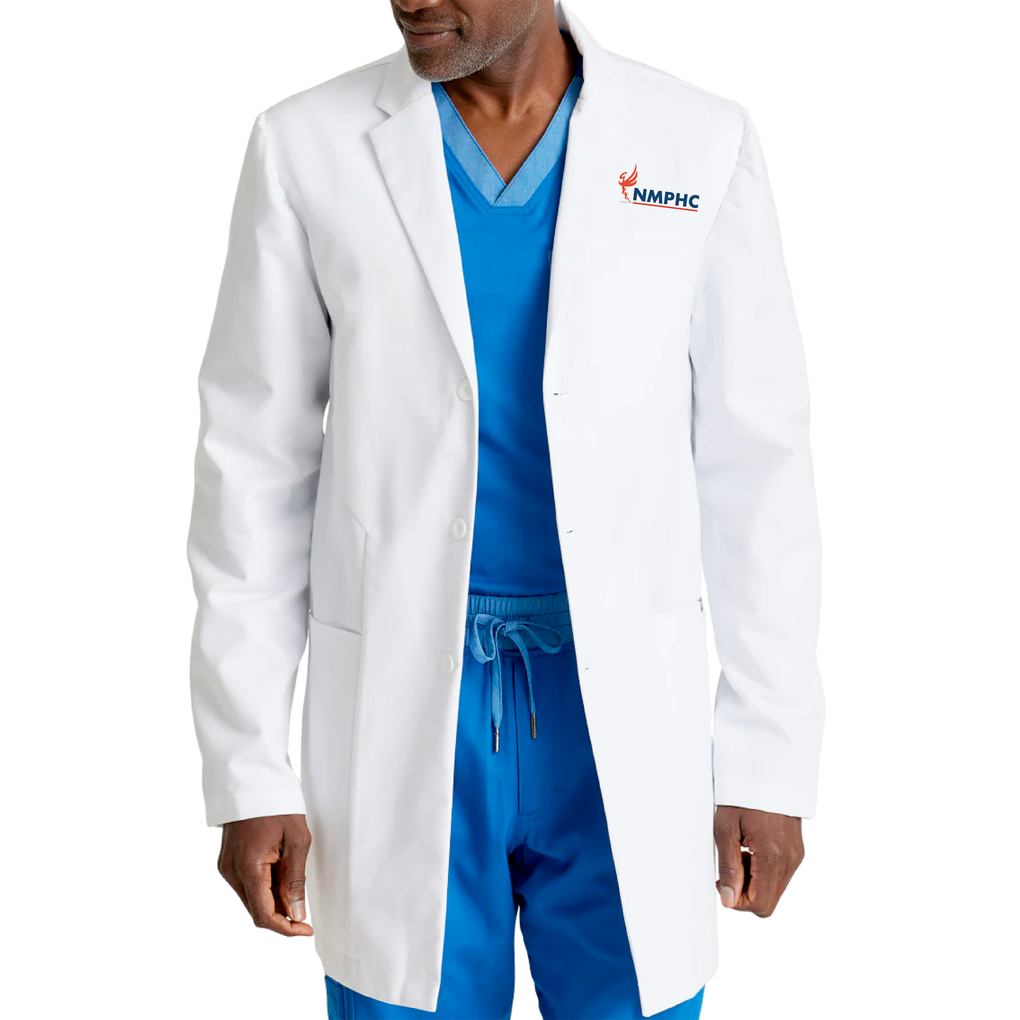 NMPHC Grey's Anatomy by Barco Derek Men's 6-Pocket Lab Coat