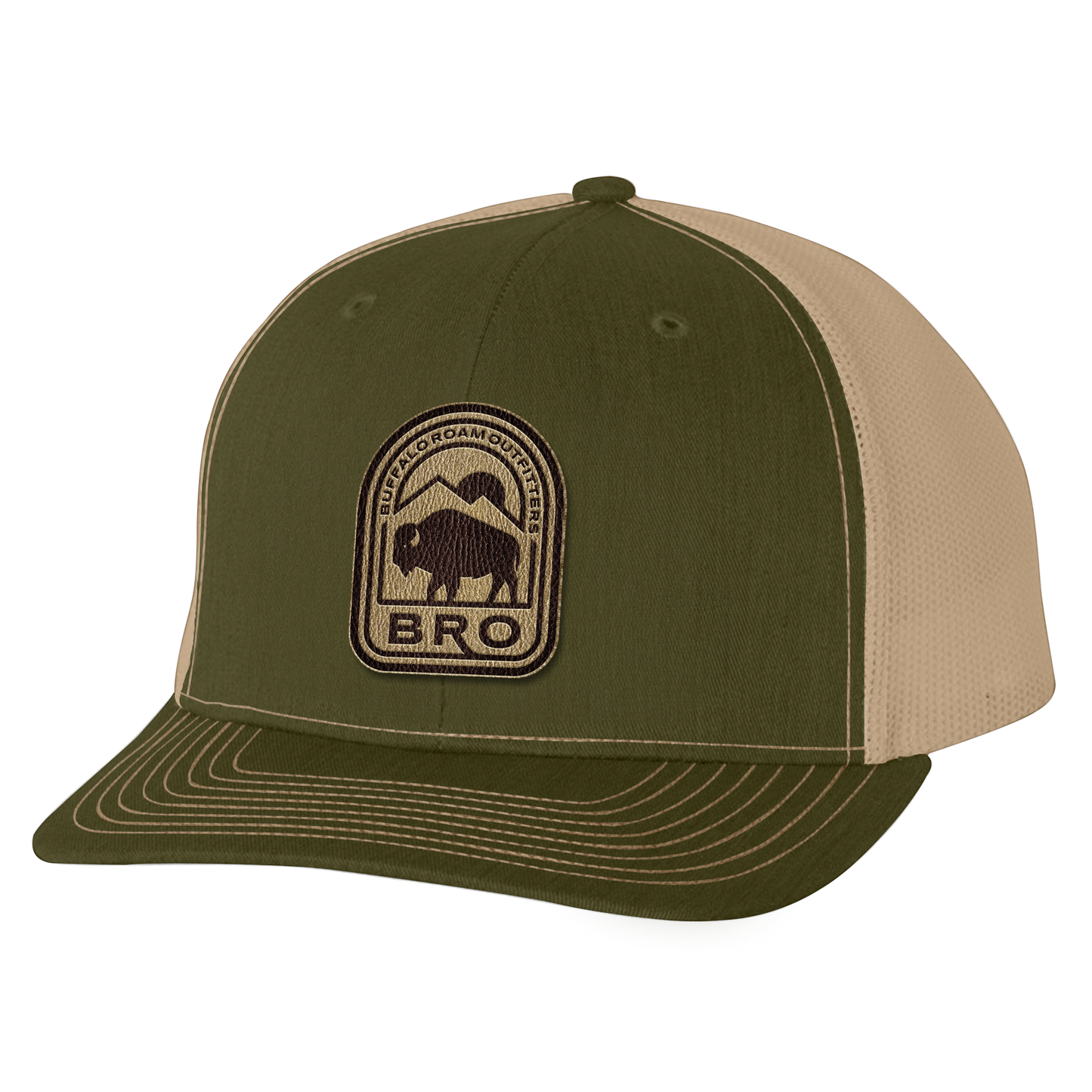 BRO Mountain Shield Trucker Cap – Leather Patch