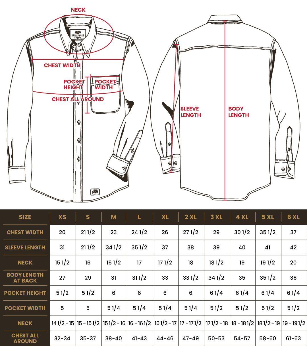 Sizing Chart