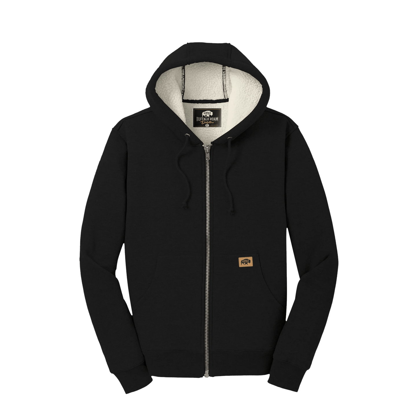 Heavyweight Fleece Hoodie With Zipper