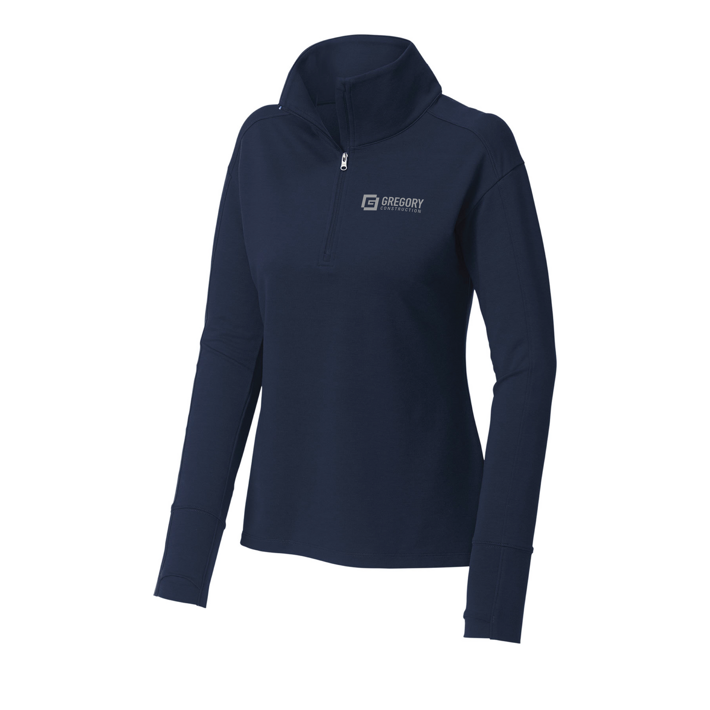 Gregory Construction - BRO Women's 1/4 zip job shirt