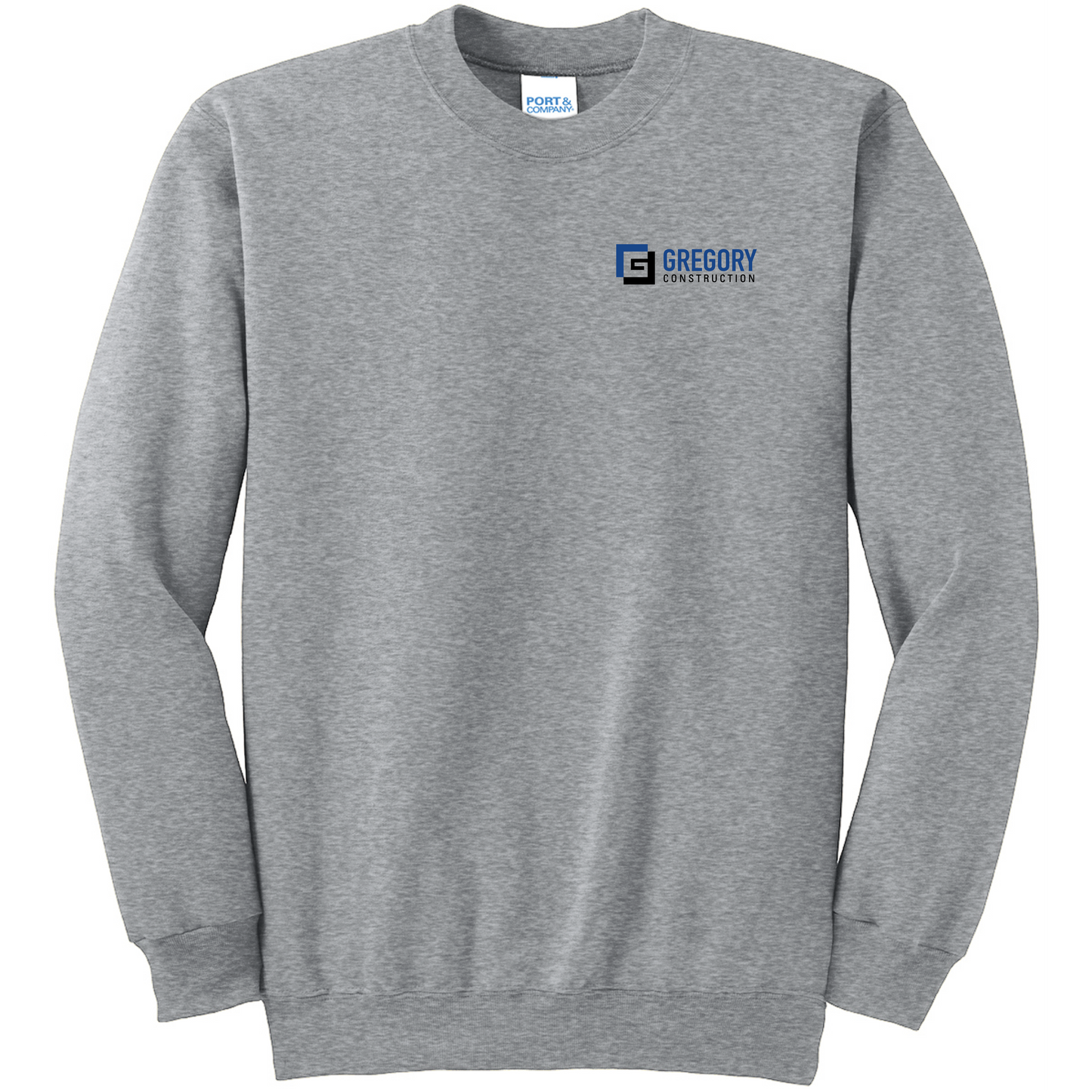 Gregory Construction - Port & Co Essential Fleece Crewneck Sweatshirt