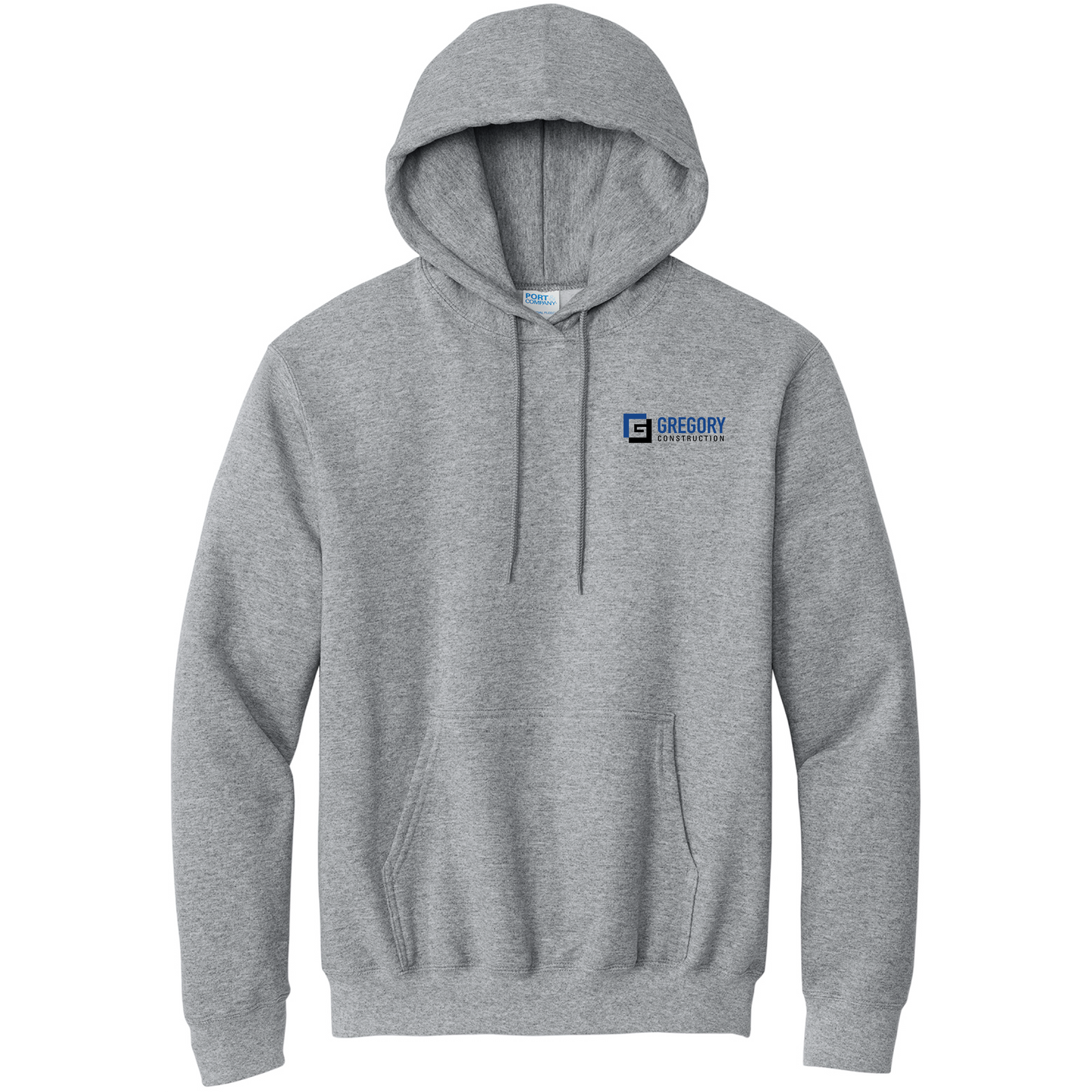Gregory Construction - Port & Co Essential Fleece Pullover Hooded Sweatshirt