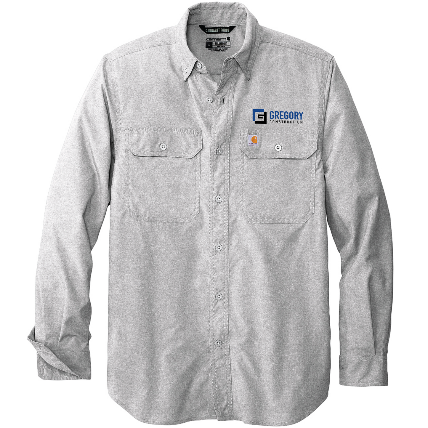 Gregory Construction - Carhartt Force Solid Long Sleeve Shirt