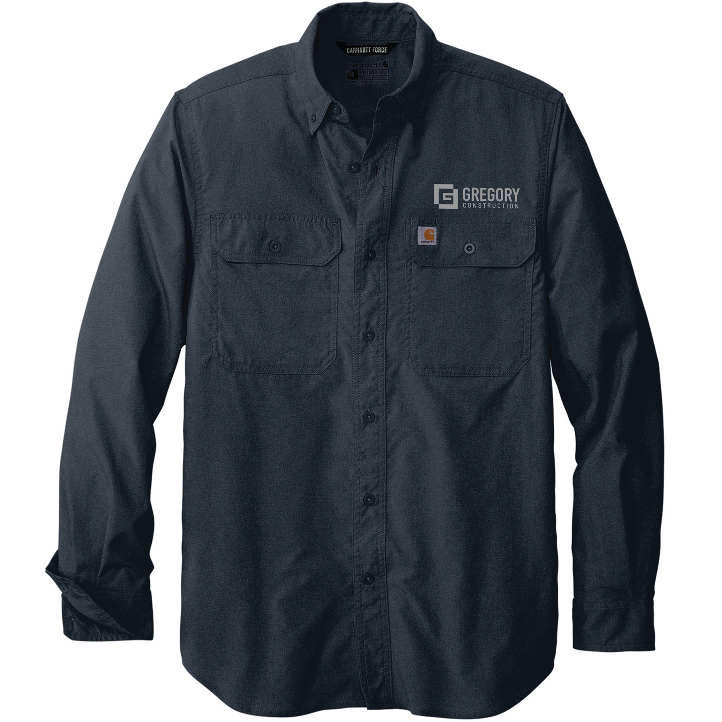 Gregory Construction - Carhartt Force Solid Long Sleeve Shirt