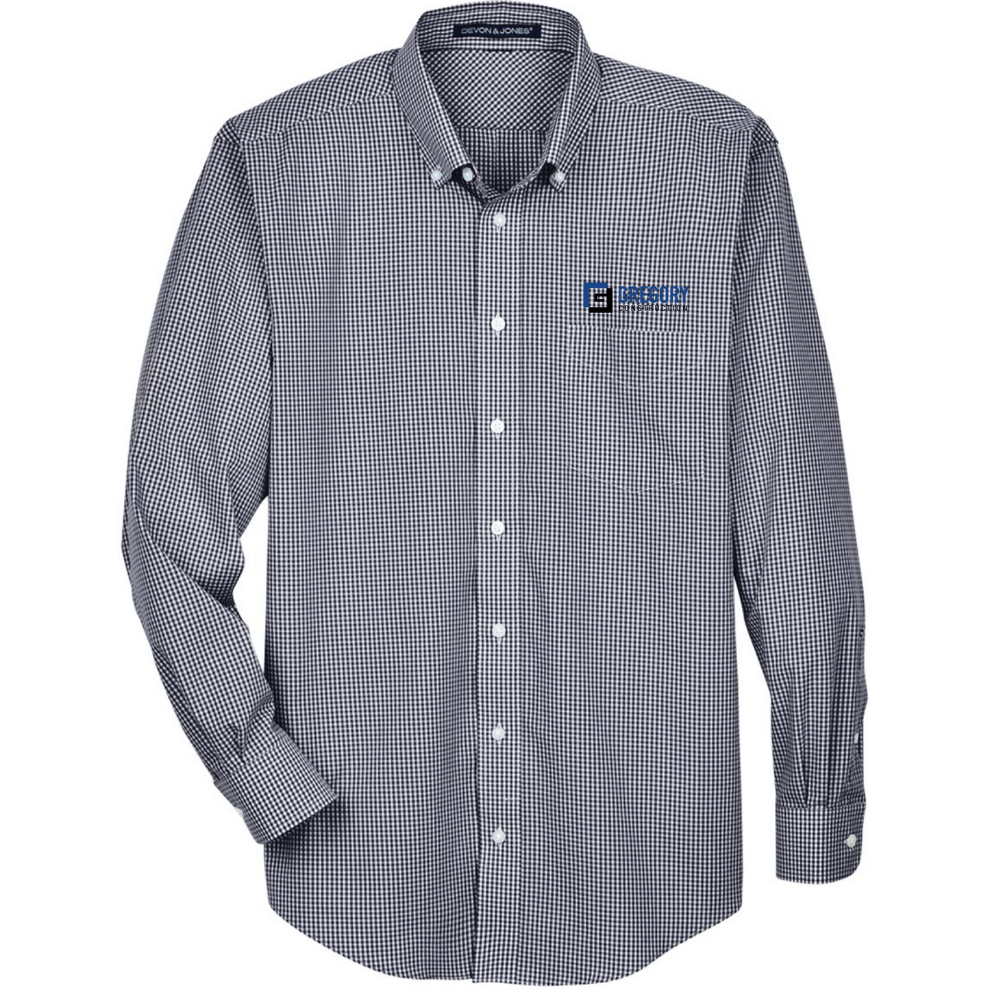 Gregory Construction - Men's Crown Collection Gingham Check Woven Dress Shirt