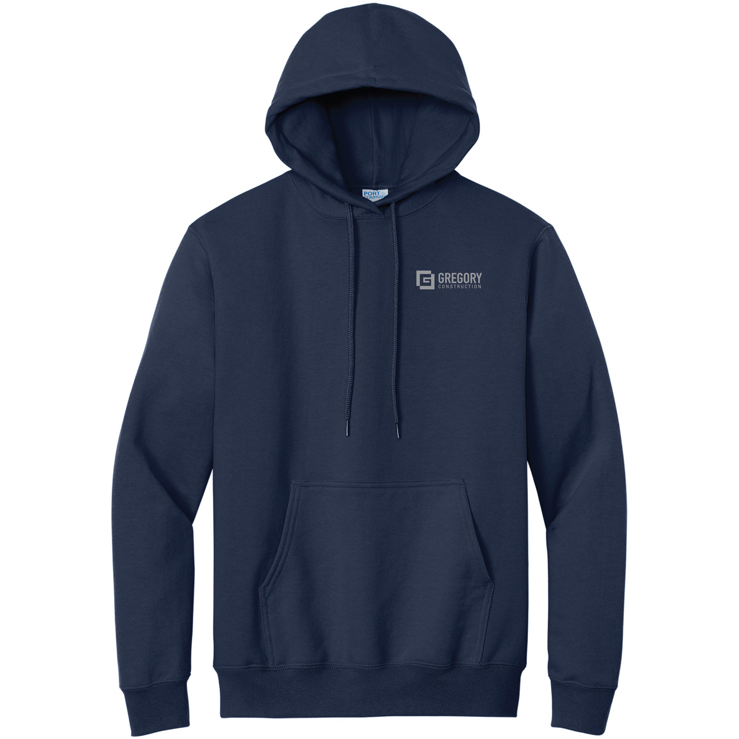 Gregory Construction - Port & Co Tall Essential Fleece Pullover Hooded Sweatshirt