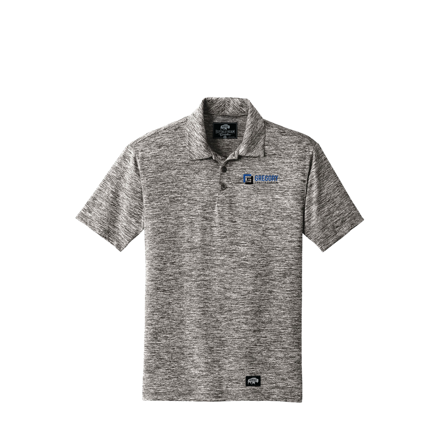 Gregory Construction - BRO Heathered Polo