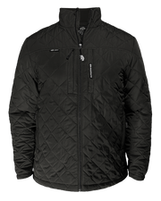 Steward Diamond-Quilted Jacket in Black