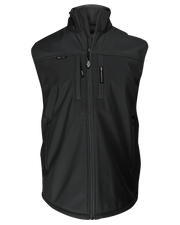 Softshell work vest with SecureZip and QuikStash chest pockets