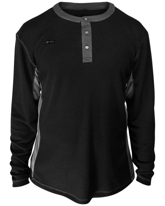 Badlands BROFLEX™ Work Henley - Black/Grey