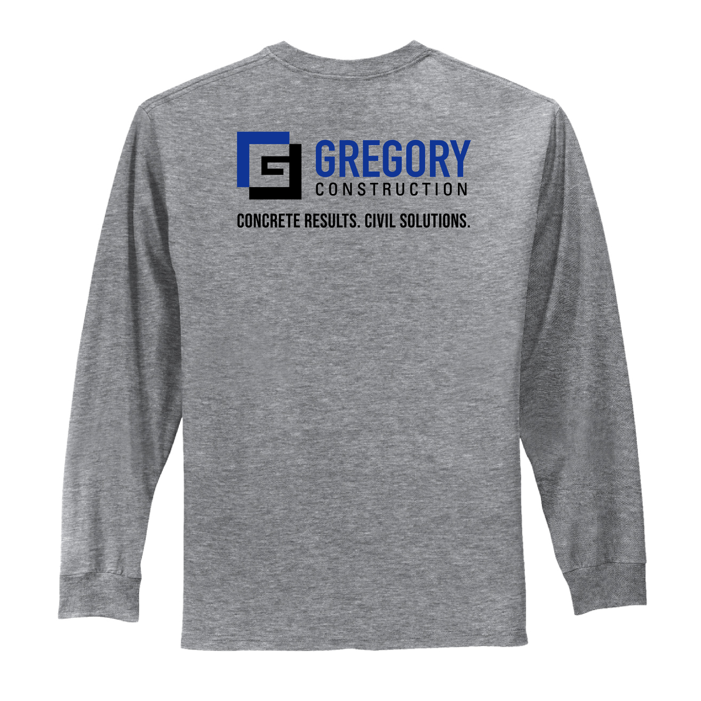 Gregory Construction - Port & Co. Long Sleeve Essential Tee