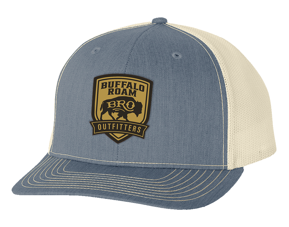 BRO Shield Leather Patch Trucker Hat