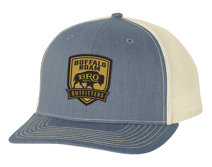 BRO Shield Leather Patch Trucker Hat