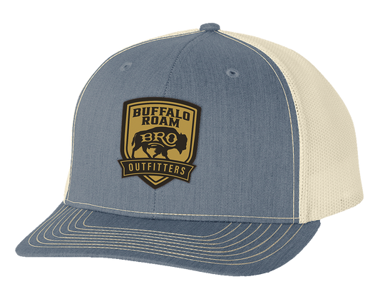 BRO Shield Leather Patch Trucker Hat