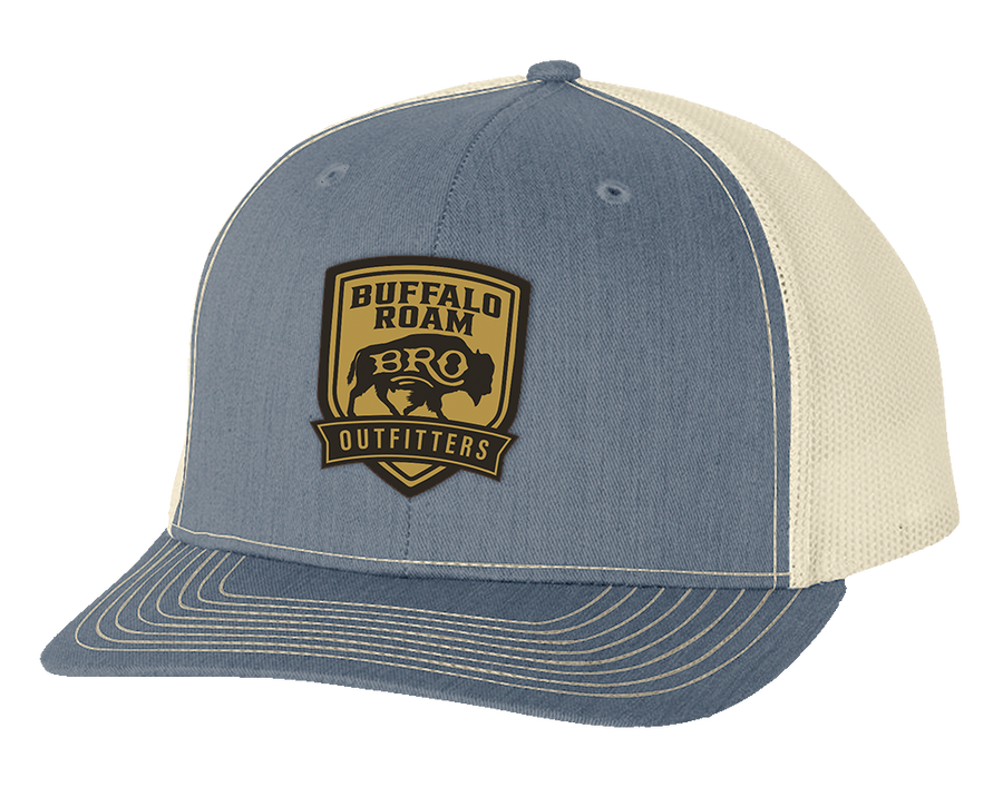 BRO Shield Leather Patch Trucker Hat
