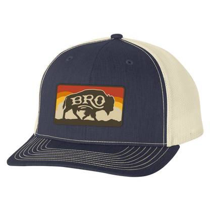 BRO Sky Buffalo Patch Trucker Hat