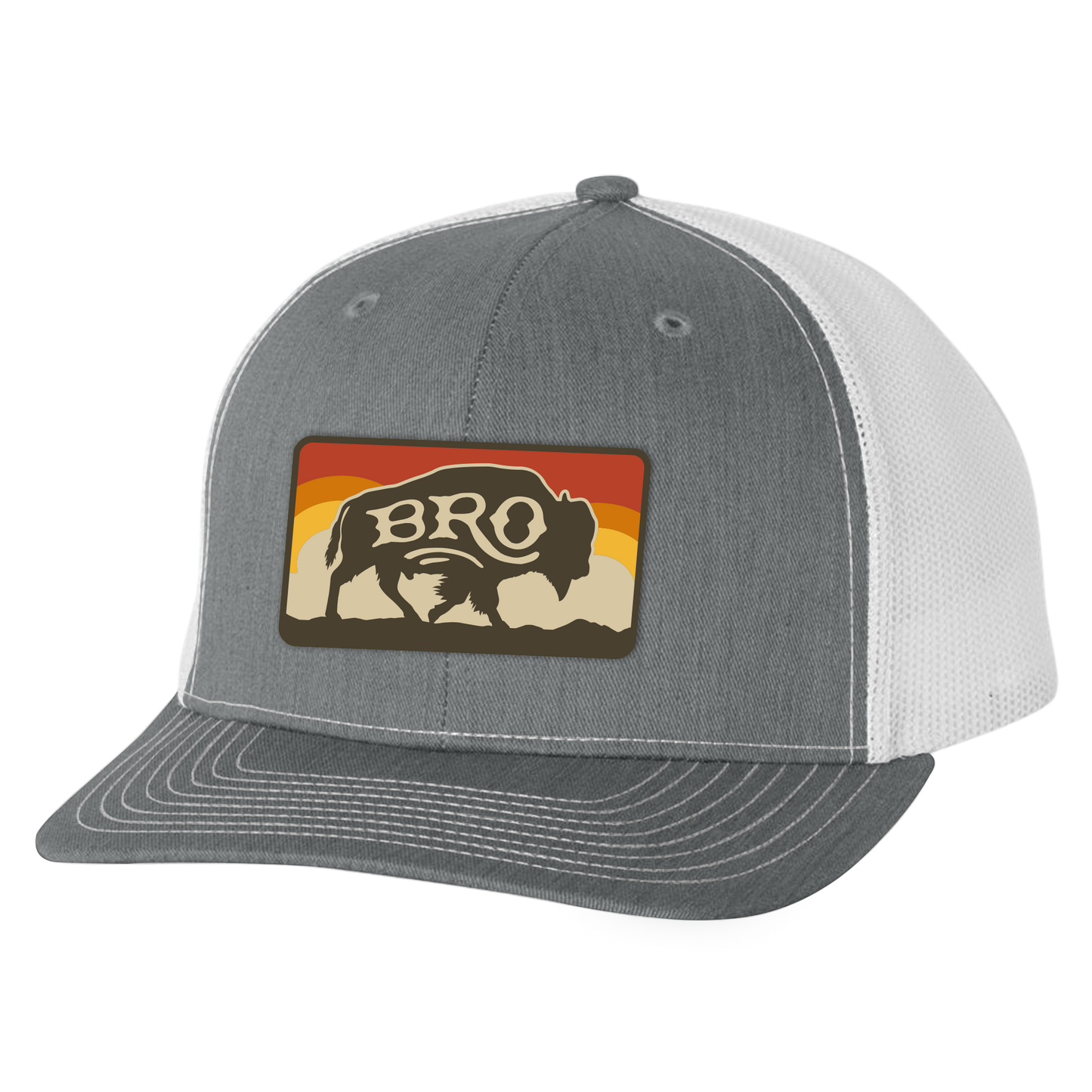 BRO Sky Buffalo Patch Trucker Hat