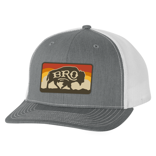 BRO Sky Buffalo Patch Trucker Hat