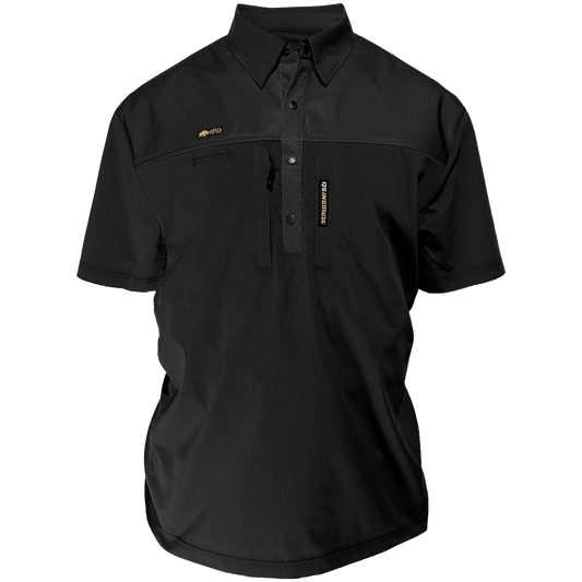 The FOREMAN FieldWeave engineered work shirt in Black