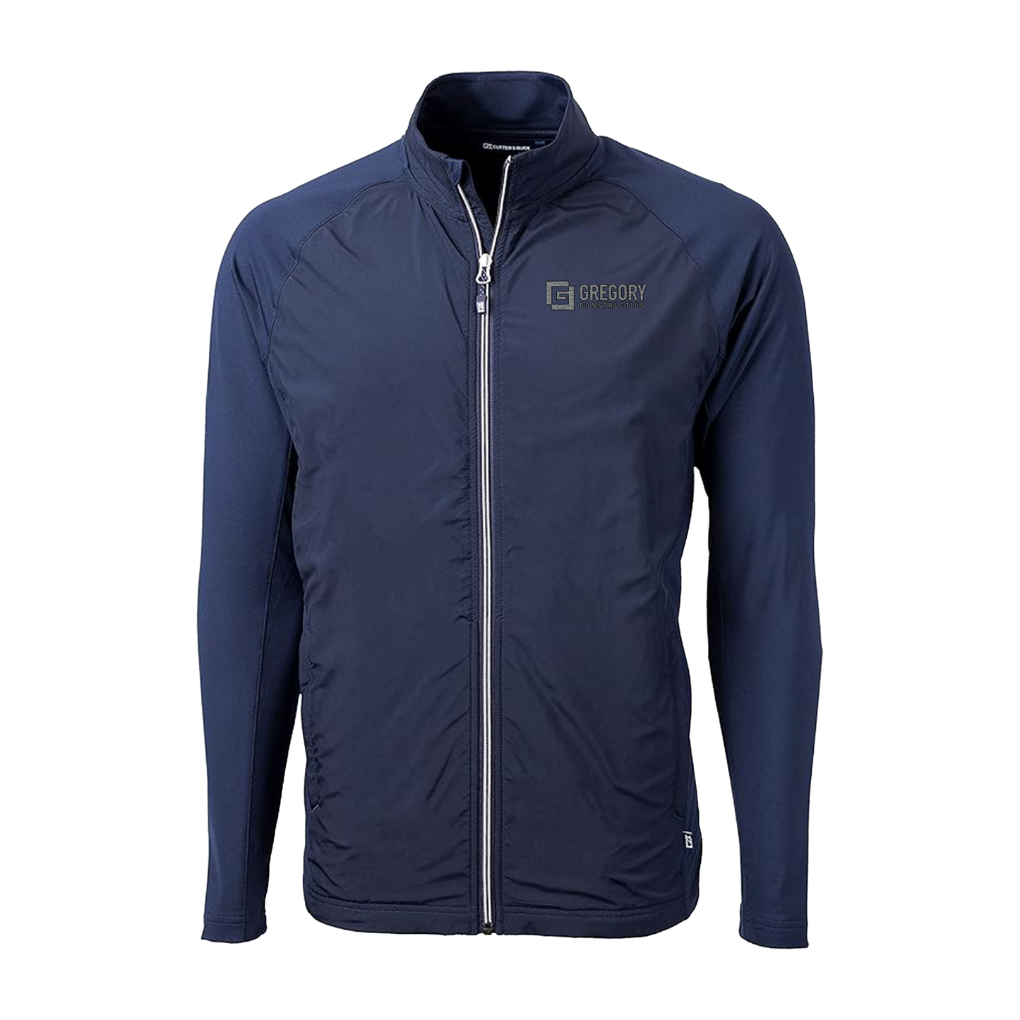 Gregory Construction - Cutter & Buck Adapt Eco Knit Hybrid Recycled Mens Big & Tall Full Zip Jacket Big & Tall