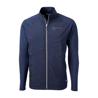 Gregory Construction - Cutter & Buck Adapt Eco Knit Hybrid Recycled Mens Big & Tall Full Zip Jacket Big & Tall
