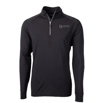 Gregory Construction - Cutter & Buck Adapt Eco Knit Stretch Recycled Mens Big and Tall Quarter Zip Pullover Big & Tall