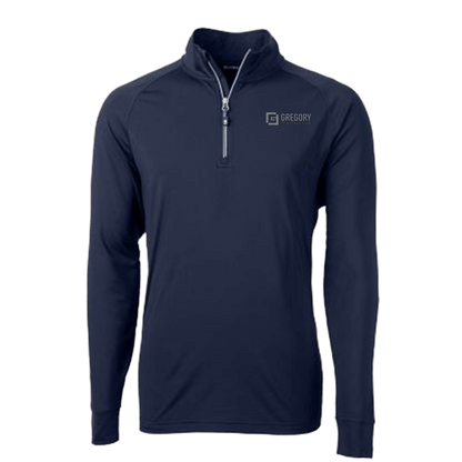 Gregory Construction - Cutter & Buck Adapt Eco Knit Stretch Recycled Mens Big and Tall Quarter Zip Pullover Big & Tall