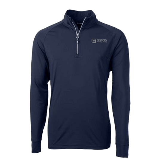 Gregory Construction - Cutter & Buck Adapt Eco Knit Stretch Recycled Mens Big and Tall Quarter Zip Pullover Big & Tall