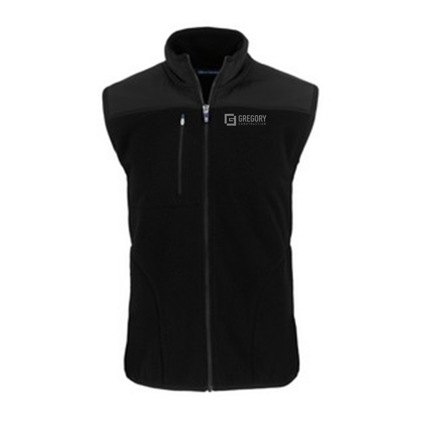 Gregory Construction - Cutter & Buck Cascade Eco Sherpa Mens Big and Tall Fleece Vest Big & Tall
