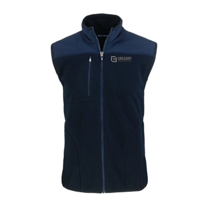 Gregory Construction - Cutter & Buck Cascade Eco Sherpa Mens Big and Tall Fleece Vest Big & Tall