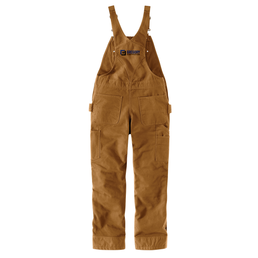 Gregory Construction Carhartt Women's Relaxed Fit Washed Duck Insulated Bib Overall