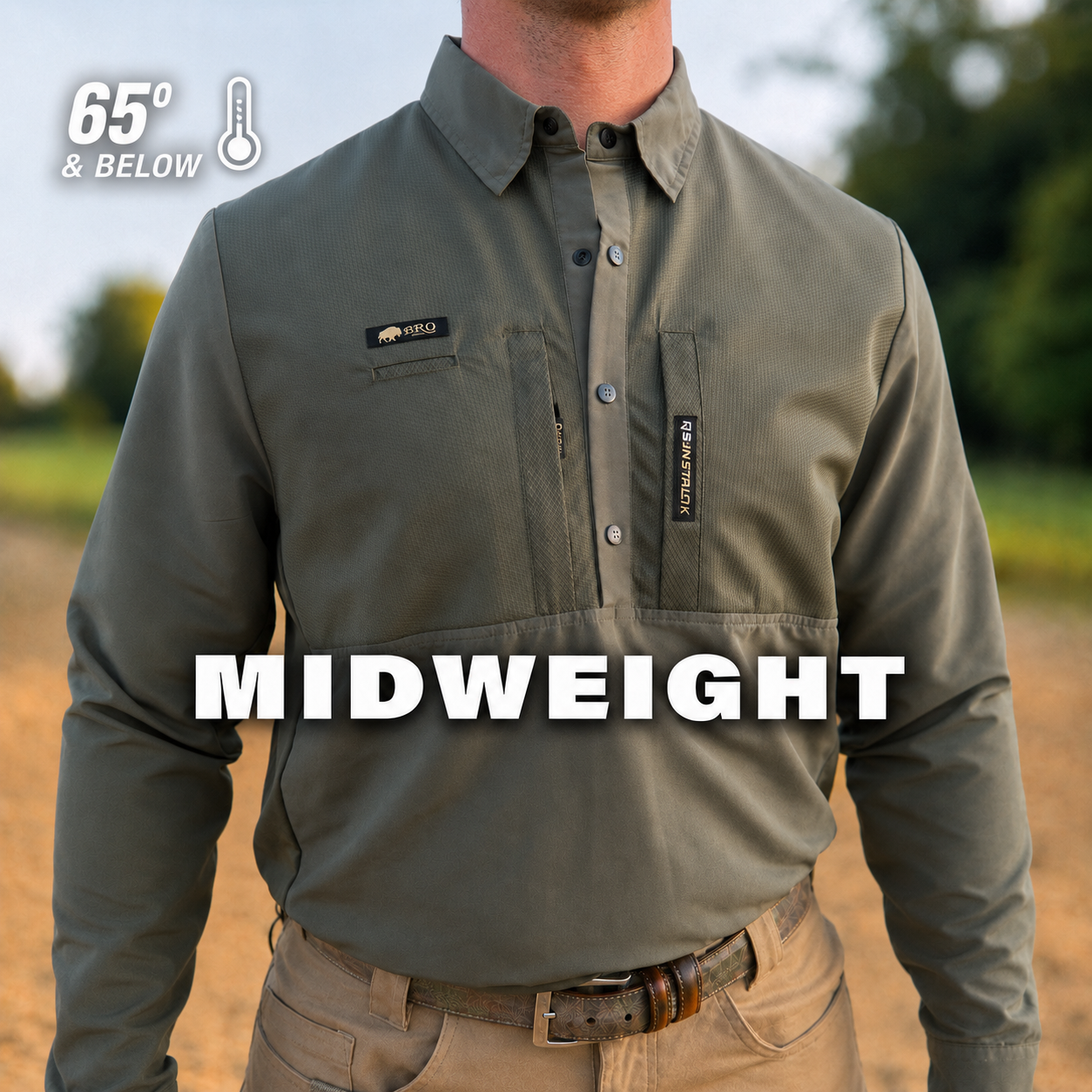 Buffalo Roam Outfitters Midweight work shirts for everyday jobsite conditions