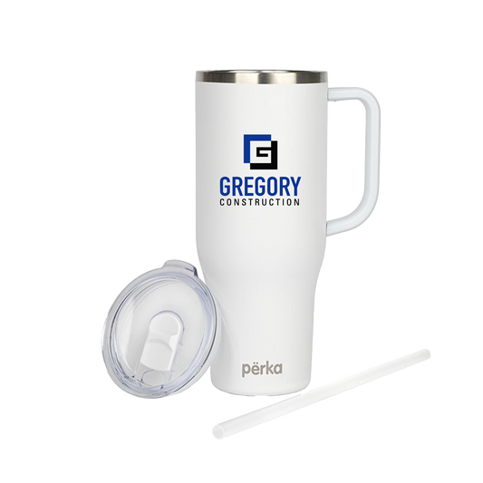 Gregory Construction - Perka Kempton 40 oz. Double Wall, Stainless Steel Travel Mug