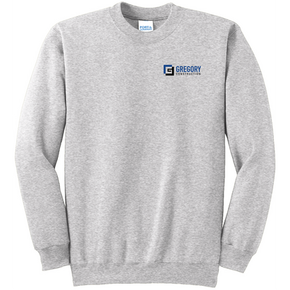 Gregory Construction - Port & Co Essential Fleece Crewneck Sweatshirt