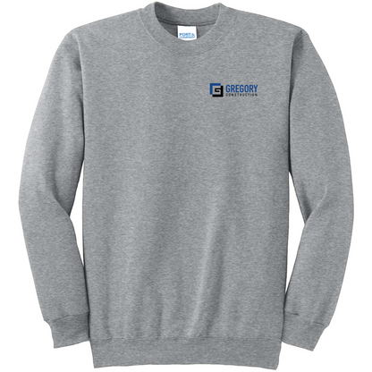 Gregory Construction - Port & Co Essential Fleece Crewneck Sweatshirt