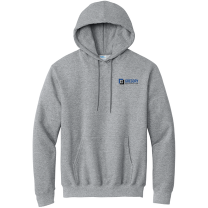 Gregory Construction - Port & Co Essential Fleece Pullover Hooded Sweatshirt