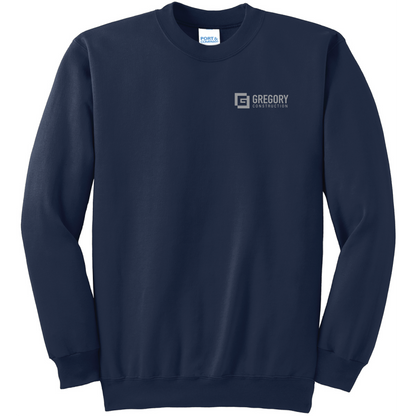 Gregory Construction - Port & Co Essential Fleece Crewneck Sweatshirt