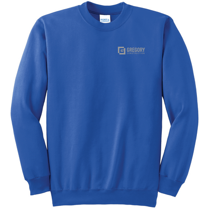 Gregory Construction - Port & Co Essential Fleece Crewneck Sweatshirt