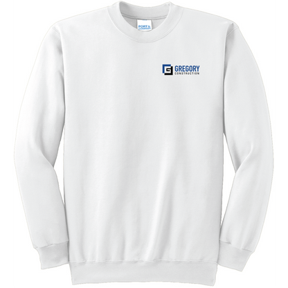 Gregory Construction - Port & Co Essential Fleece Crewneck Sweatshirt