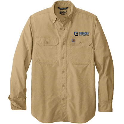 Gregory Construction - Carhartt Force Solid Long Sleeve Shirt