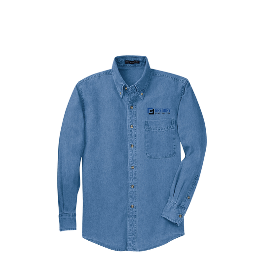 Gregory Construction -  BRO LS Faded Denim Shirt