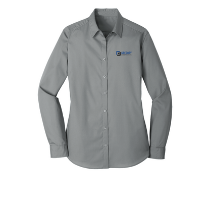 Gregory Construction -  Bro Women's Long Sleeve Button Down