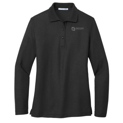 Gregory Construction - Port Authority women’s silk touch long sleeve polo
