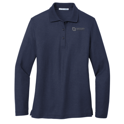 Gregory Construction - Port Authority women’s silk touch long sleeve polo