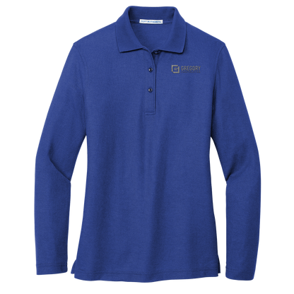 Gregory Construction - Port Authority women’s silk touch long sleeve polo
