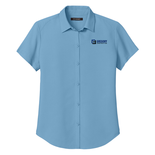 Gregory Construction - Port Authority Women's Short Sleeve UV Dockside Shirt