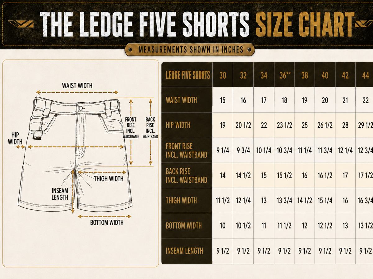 Product size chart