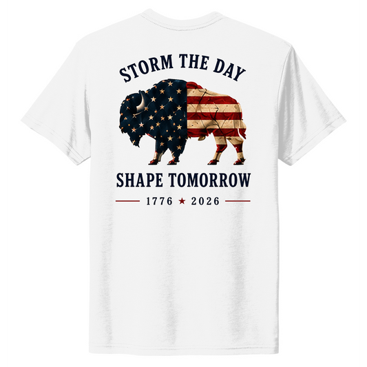 USA 250 Years Storm the Day Buffalo T-Shirt